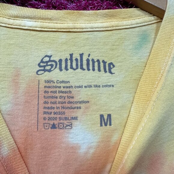 Sublime Embroidered Tie Dye SKa Tshirt Size Medium - Picture 4 of 4